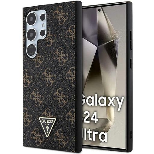 Guess Hülle etui für Samsung Galaxy S24 Ultra S928 /Schwarz hardcase 4G Triangle
