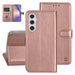 UNIQ Handytasche etui für Samsung Galaxy A54 5G Book-Case hul - Kartenhalter für 3 Karten - Magnetverschluss - Rose Gold