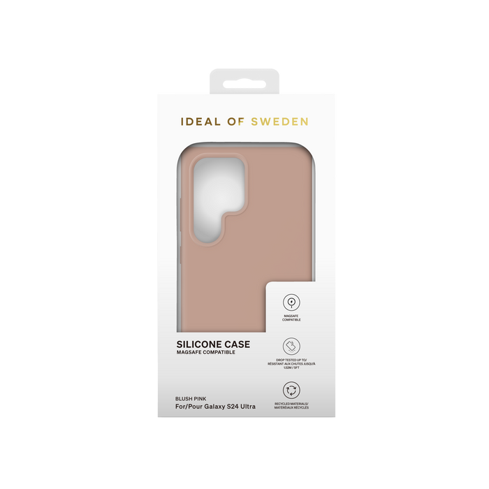 iDeal of Sweden Hülle etui für Samsung Galaxy S24 Ultra Back-Cover hul - Silikon Case Magsafe - Blush Rosa