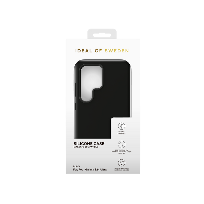 iDeal of Sweden Hülle etui für Samsung Galaxy S24 Ultra Back-Cover hul - Silikon Case Magsafe - Schwarz