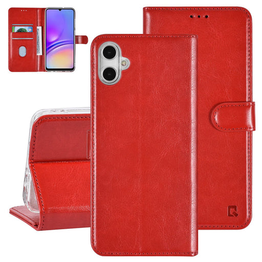 UNIQ Handytasche etui für Samsung Galaxy A05 Book-Case hul - Kartenhalter - Rot