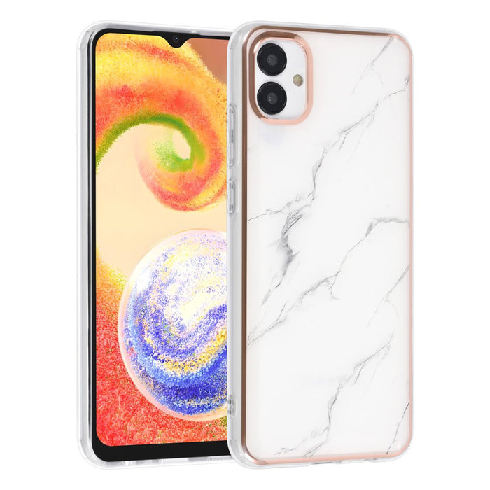 UNIQ Hülle Etui für Samsung Galaxy A04 Silikonhülle - Marble