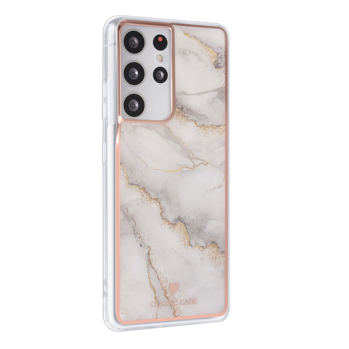 uniq-classic-case-etui-fur-samsung-galaxy-s21-ultra-silikonhulle-tpu-marble-weiss