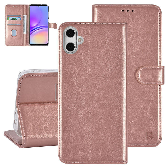 UNIQ Handytasche etui für Samsung Galaxy A05 Book-Case hul - Kartenhalter - Rose Gold