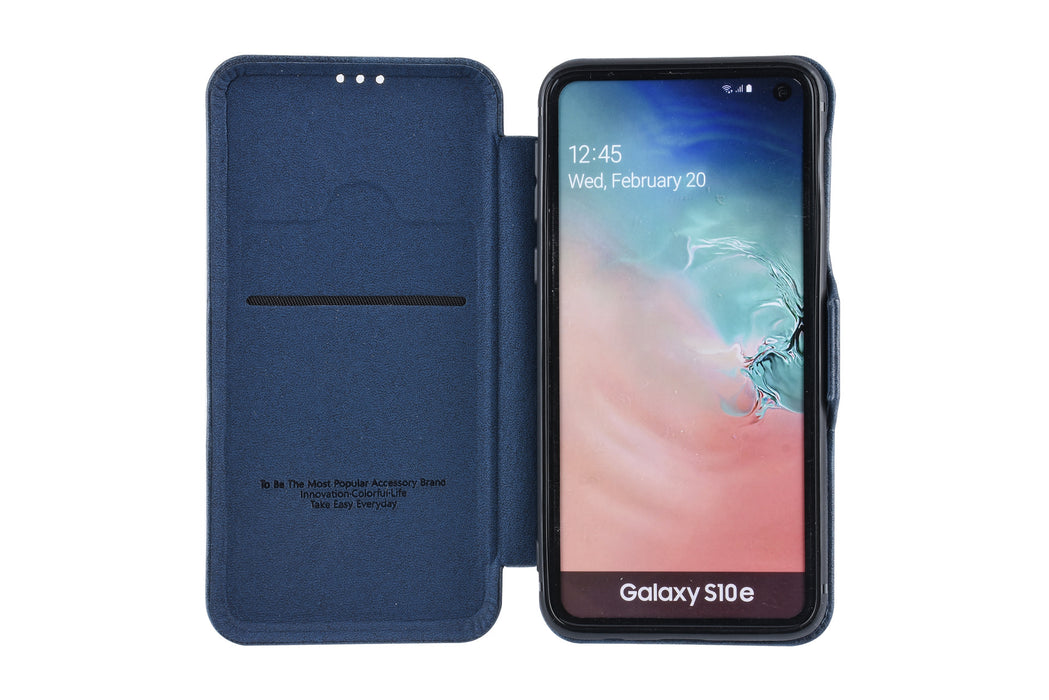 UNIQ handytasche etui für Samsung Galaxy S10e Luxe Book Case cover - Blau