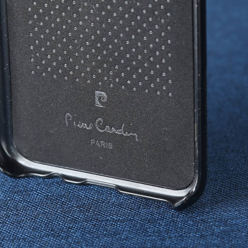 Pierre Cardin Tasche Hülle Hartschalenetui leder fur Samsung Galaxy S8 Plus - Schwarz