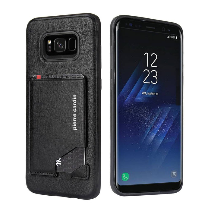 Pierre Cardin Silikonhülle Schwarz fur Samsung Galaxy S8 Plus