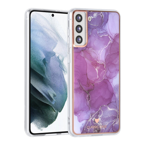UNIQ Hülle etui für Samsung Galaxy S21 Plus Hülle - Marble Purple