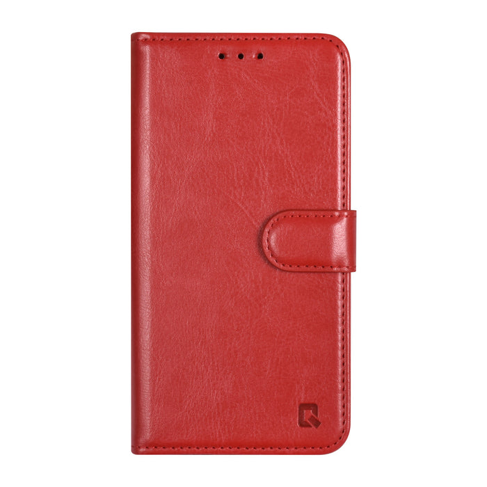 uniq-handytasche-etui-fur-samsung-galaxy-s23-plus-book-case-hul-kartenhalter-fur-3-karten-magnetverschluss-rot