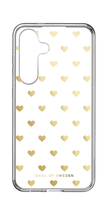 iDeal of Sweden Hülle etui für Samsung Galaxy S24 Backcover hoesje Transparent Case Magsafe - Gold Hearts