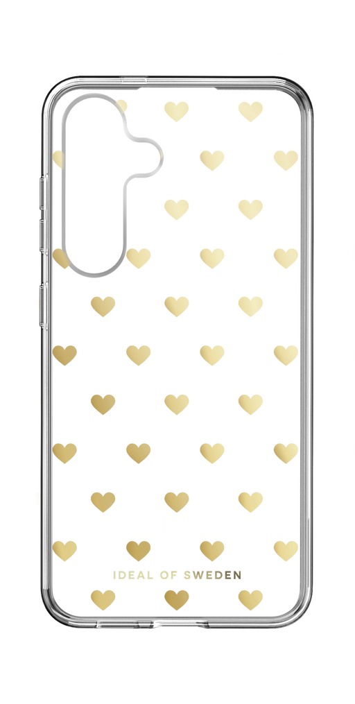 iDeal of Sweden Hülle etui für Samsung Galaxy S24 Backcover hoesje Transparent Case Magsafe - Gold Hearts