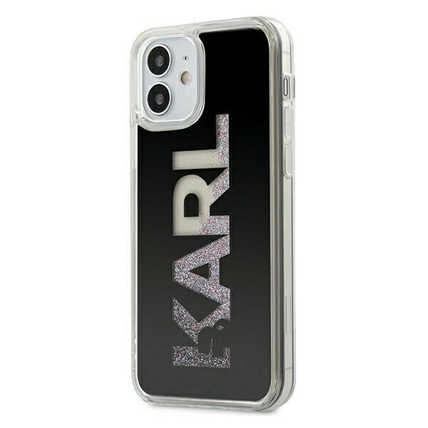 Schutzhülle Karl Lagerfeld iPhone 12 mini 5,4" schwarz hardcase Karl Glitter
