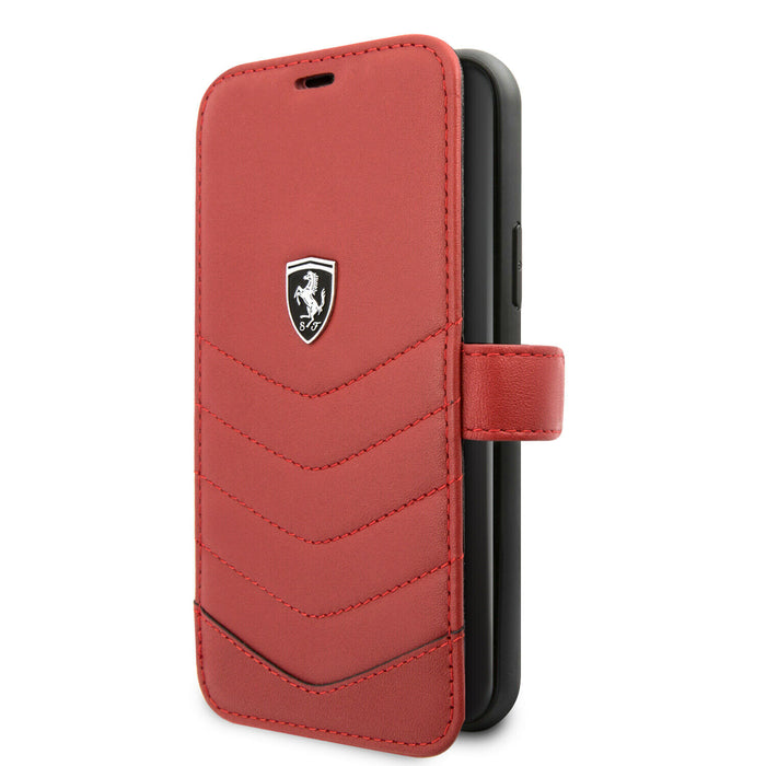 iPhone 11 Pro Handytasche Ferrari - Heritage Quilted Leder book case Rot
