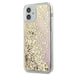 Schutzhülle Guess iPhone 12 mini 5,4" /gold hardcase Gradient Liquid Glitter 4G