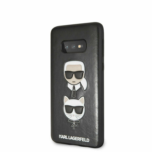 Galaxy S10e Hülle Karl Lagerfeld Karl and Choupette Hard Case Schwarz