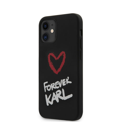 Karl Lagerfeld für immer Silikon-Hülle für iPhone 12 Mini 5.4 Schwarz