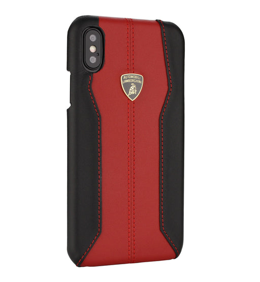 iPhone X/Xs Hülle Lamborghini case D1 Serie Echtes leder Rot
