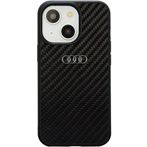Audi Hülle Carbon Fiber case für iPhone 14 / 15 / 13 6.1"schwarz hardcase