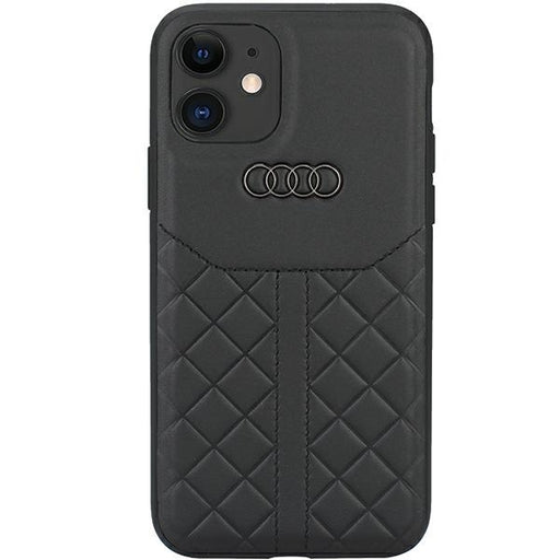 Audi Leder Hülle für iPhone 12/12 Pro 6.1"schwarz hardcase