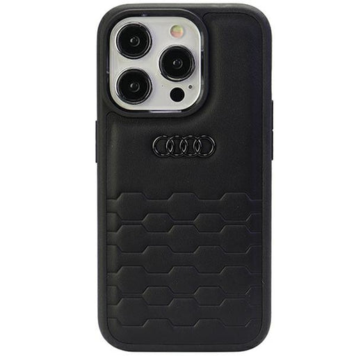 Audi GT Kunstleder Hülle für iPhone 15 Pro 6.1"czarny/black hardcase