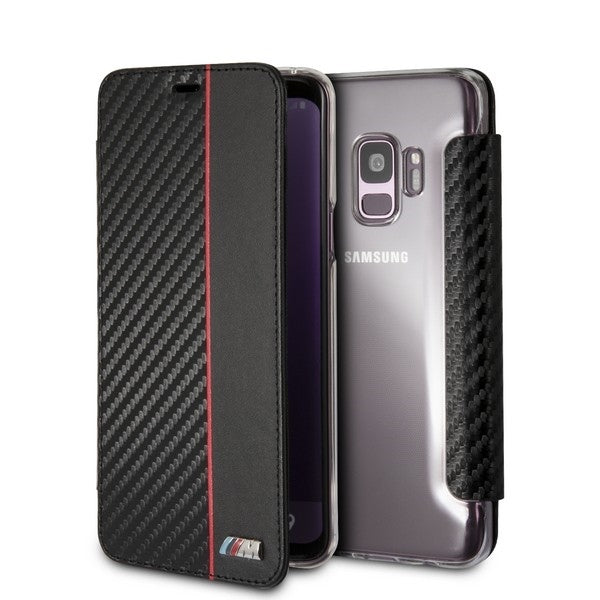 Samsung Galaxy S9 Handytasche /schutzhülle- BMW - Bi-Material Carbon - Book Case