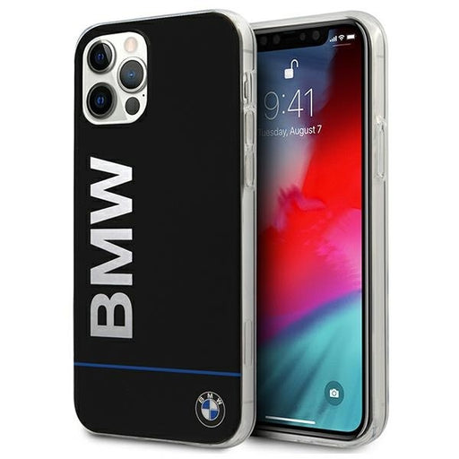 BMW Hülle für iPhone 12/12 Pro 6,1" Schwarz hardcase Signature Printed Logo