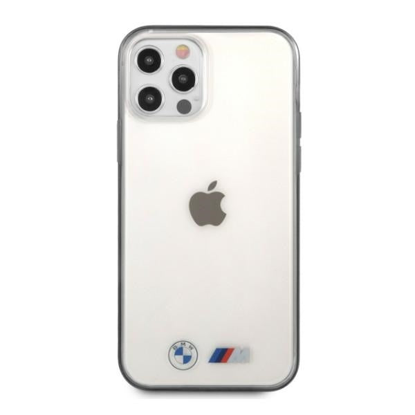 BMW Hülle für iPhone 12 Pro Max 6,7" transparent hardCase Sandblast
