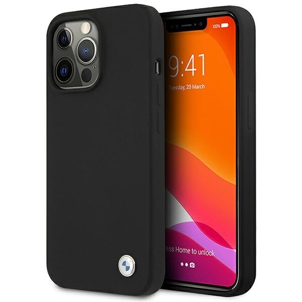 BMW Hülle für iPhone 13 Pro / 13 6,1" /schwarz hardCase Silikon Signature