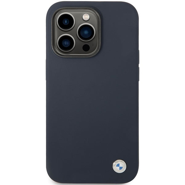 bmw-hulle-fur-iphone-14-pro-6-1-navy-silikon-metal-logo