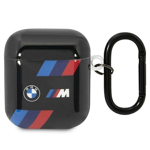 BMW Hülle für AirPods 1/2 cover /Schwarz Tricolor Stripes