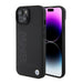 BMW Hülle für iPhone 15 / 14 / 13 6.1"schwarz Magsafe hardcase Signature Logo Imprint