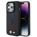 BMW Hülle für iPhone 15 Pro 6.1"schwarz hardcase Quilted Tricolor MagSafe