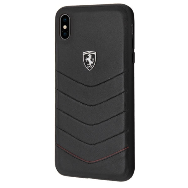 iPhone Xs Max Hülle Ferrari Leder Hard case - Schwarz