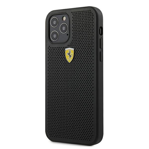 Ferrari - On Track Perforated - iPhone 12 Pro Max (6.7) - Schwarz - Schutzhülle