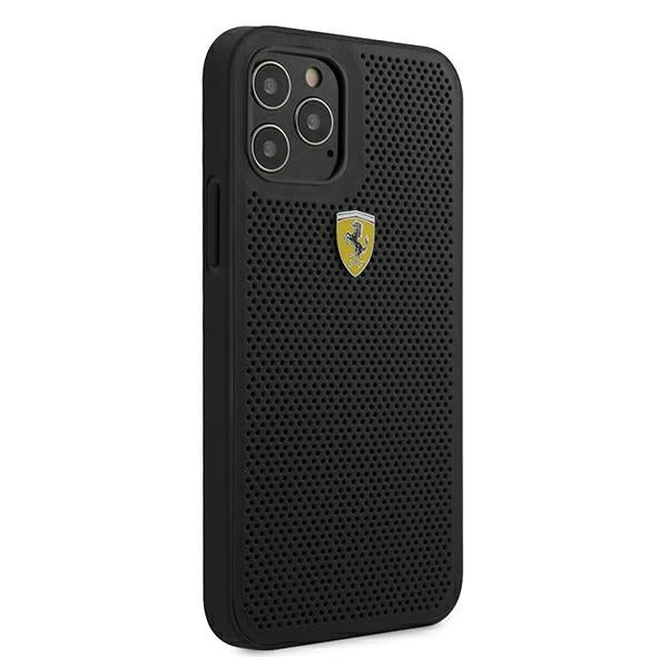 Ferrari - On Track Perforated - iPhone 12 Pro Max (6.7) - Schwarz - Schutzhülle