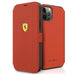 Ferrari Hülle für iPhone 12 Pro Max 6,7" /Rot book On Track Perforated