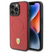 Ferrari iPhone 15 Pro Hülle Hardcase - Magsafe - Carbon - Rot