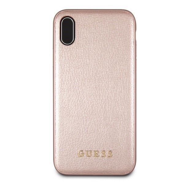 iPhone XS Max Handyhülle - Guess - Iridescent TPU- Hardcover -Rosa Gold