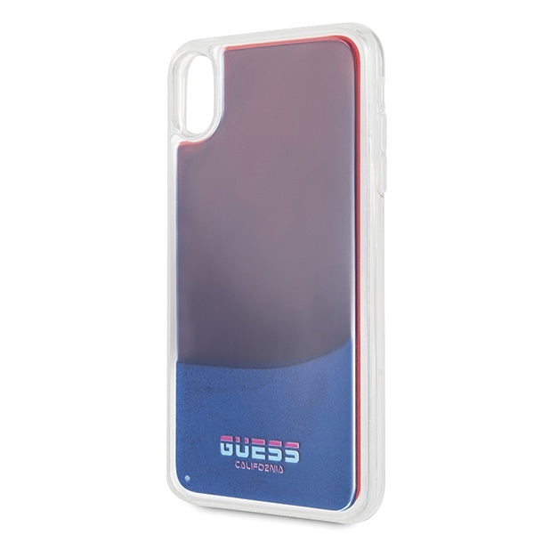 iPhone XS Max Hülle Guess Glow in The Dark PC/TPU Cover Sand/Rot