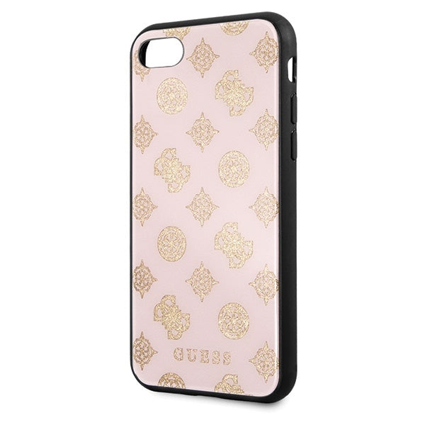iPhone SE/ 8/7 Handyhülle Guess Layer Glitter Peony Hülle/Case Hell-Rosa