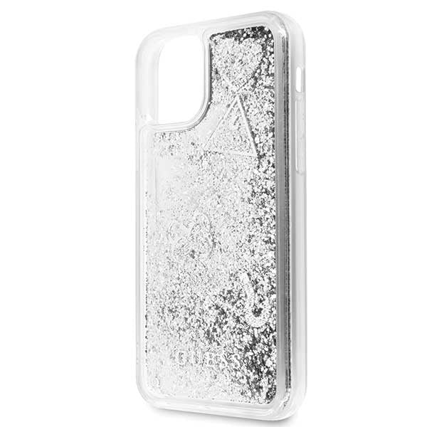 guess-iphone-11-6-1-xr-silber-hulle-case-glitter-hearts