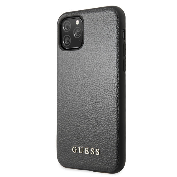 iphone-11-pro-handyhulle-guess-iridescent-cover-schwarz