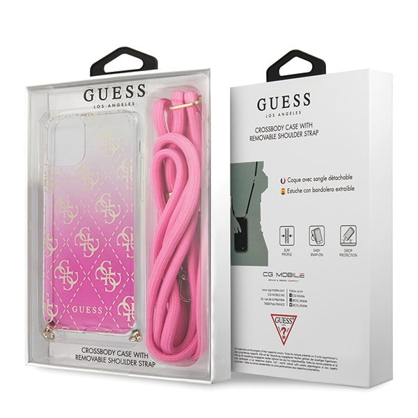 iphone-11-pro-max-handyhulle-guess-4g-gradient-cover-rosa
