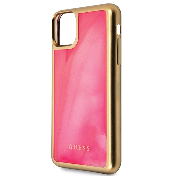 iPhone 11 Pro Max Handyhülle Guess Glow In The Dark Cover Pink