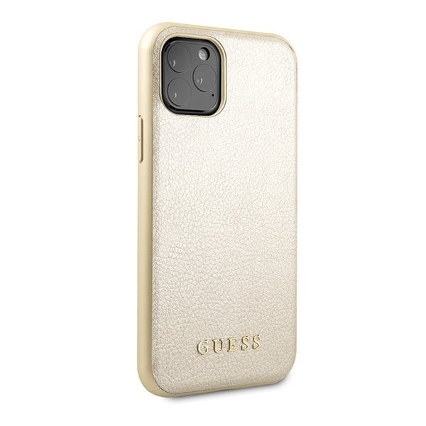 iphone-11-pro-handyhulle-guess-iridescent-cover-gold