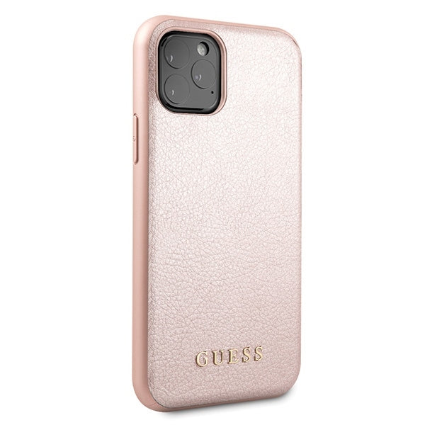 iphone-11-pro-handyhulle-guess-iridescent-cover-rosa