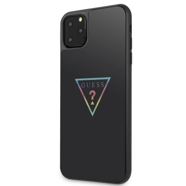 iPhone 11 Pro Max Handyhülle -Guess Triangle Glitter case - Schwarz