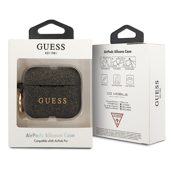 airpods-pro-hulle-guess-silikon-cover-schwarz