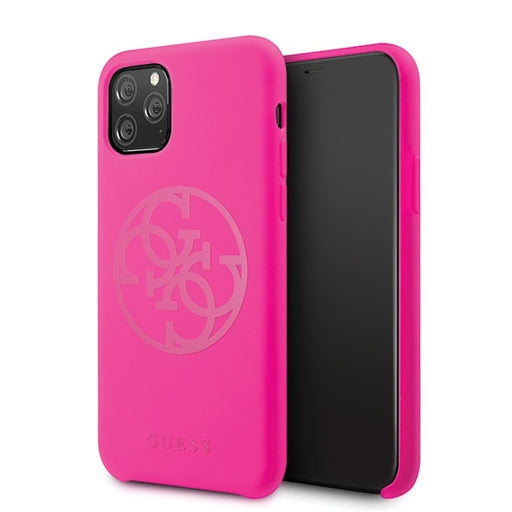 iPhone 11 Pro Hülle Guess 4G Tone on Tone Cover Fuschia