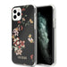 iPhone 11 Pro Max Case Hülle -Guess Flower Shiny N.4 Cover Schwarz